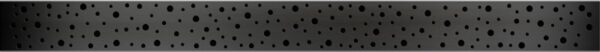 Rejilla Drops negra, 750 mm