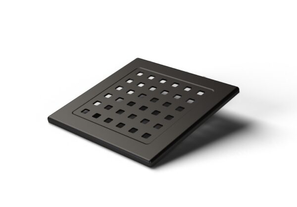 ND-Rejilla de acero inoxidable GATE negro 1,5 mm para adaptador 125x125