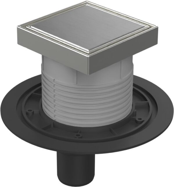 Drenaje de suelo, inferior D50, estructura de acero inoxidable, rejilla STEEL