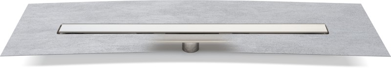 Sumidero Aquarius sin sifón, desagüe inferior D50, 800 mm con aislamiento y riel AL