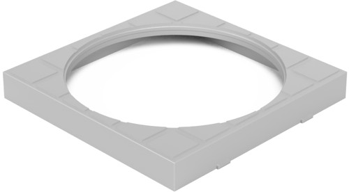 ND-Tapa de desagüe cuadrada gris KV110, KV125