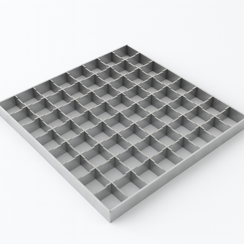 Rejilla de acero inoxidable para fijación 250x250