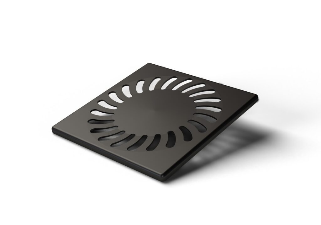 ND-Rejilla de acero inoxidable SUN negro 1,5 mm para adaptador 125x125