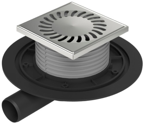 Drenaje de suelo, lateral D40, rejilla de acero inoxidable SUN