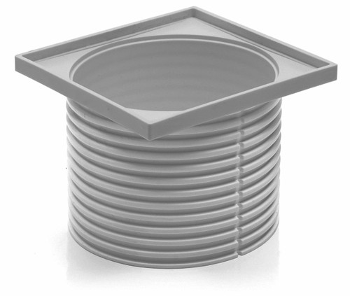 ND-Prolongación para rejilla 125x125 - PVBU gris