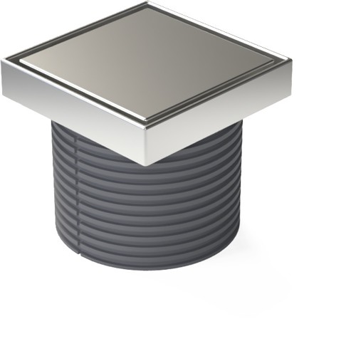 ND-Prolongación de acero inoxidable 125x125 mm para el juego de acero