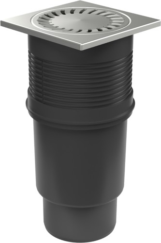 Fondo de desagüe de alcantarillado D110, válvula seca, rejilla de acero inoxidable