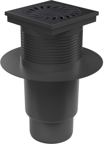 Fondo de desagüe de alcantarillado D110, NEPTUN, collar, rejilla de hierro fundido