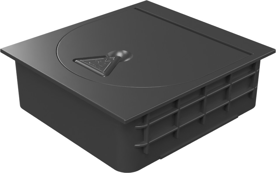 Parte superior con tapa abatible para trampa con entrada trasera