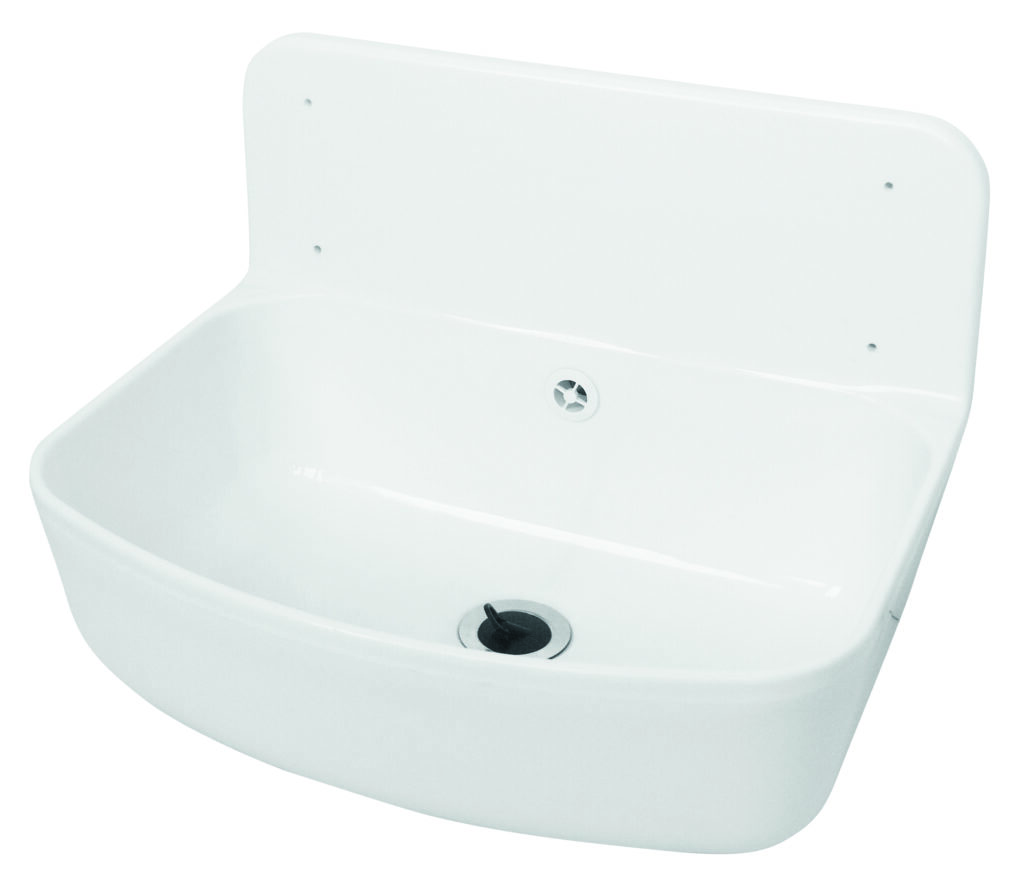 Fregadero de plástico - completo con sifón