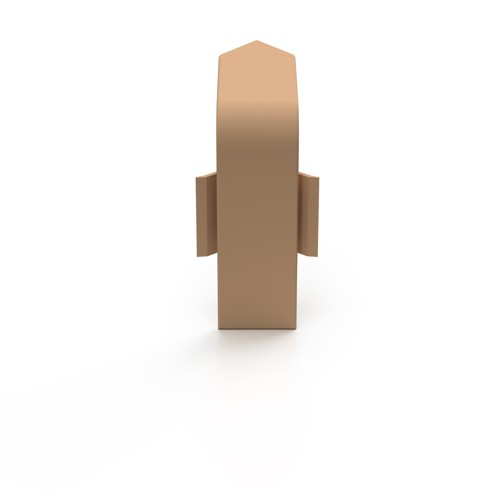 Punta exterior para el listón de cobertura Haya