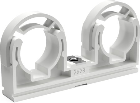 Clip D 2 x 28 + T con tuerca (50 piezas)